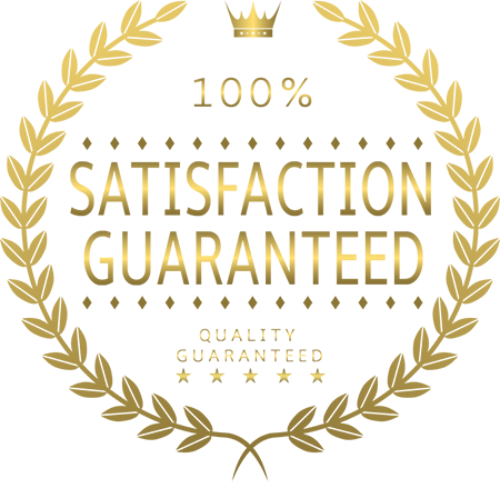 100% satusfaction guaranteed